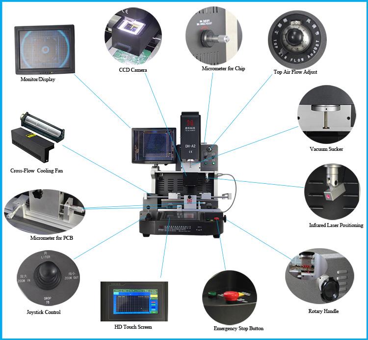 Semi Automatic Optical Alignment BGA Reballing Machine