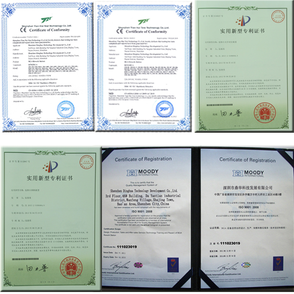 ce และ patern สำหรับ BGA REWORK STATION